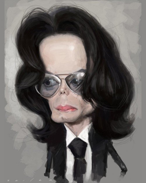 Michael-Jackson Caricature Image